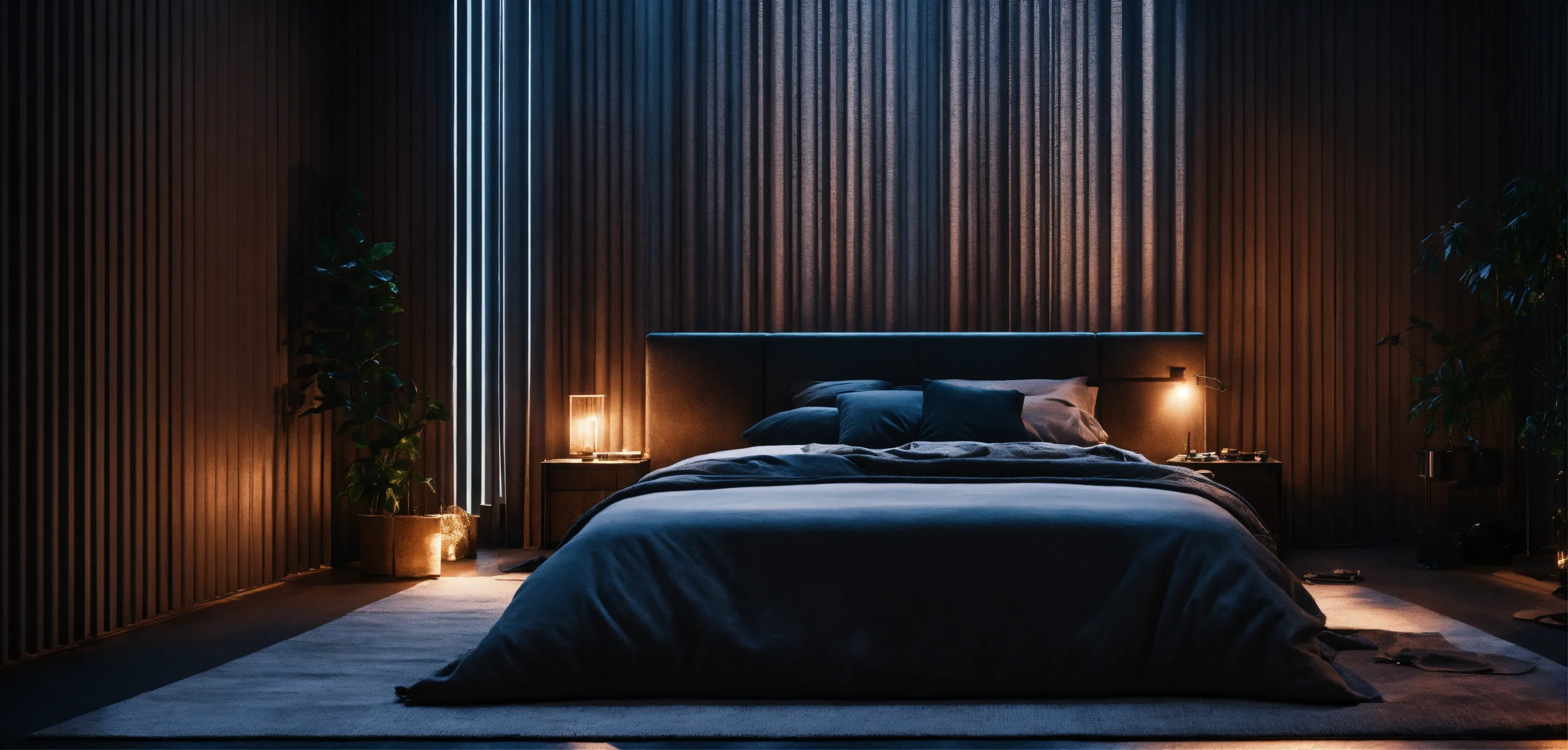 Abgedunkeltes Home-Office